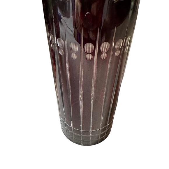 Burgundy to clear highball glasses set of 4 European * WILLIAMS SONOMA * - Picture 3 of 6